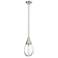 Malone 6" Wide Stem Hung Satin Nickel Pendant With Clear Shade