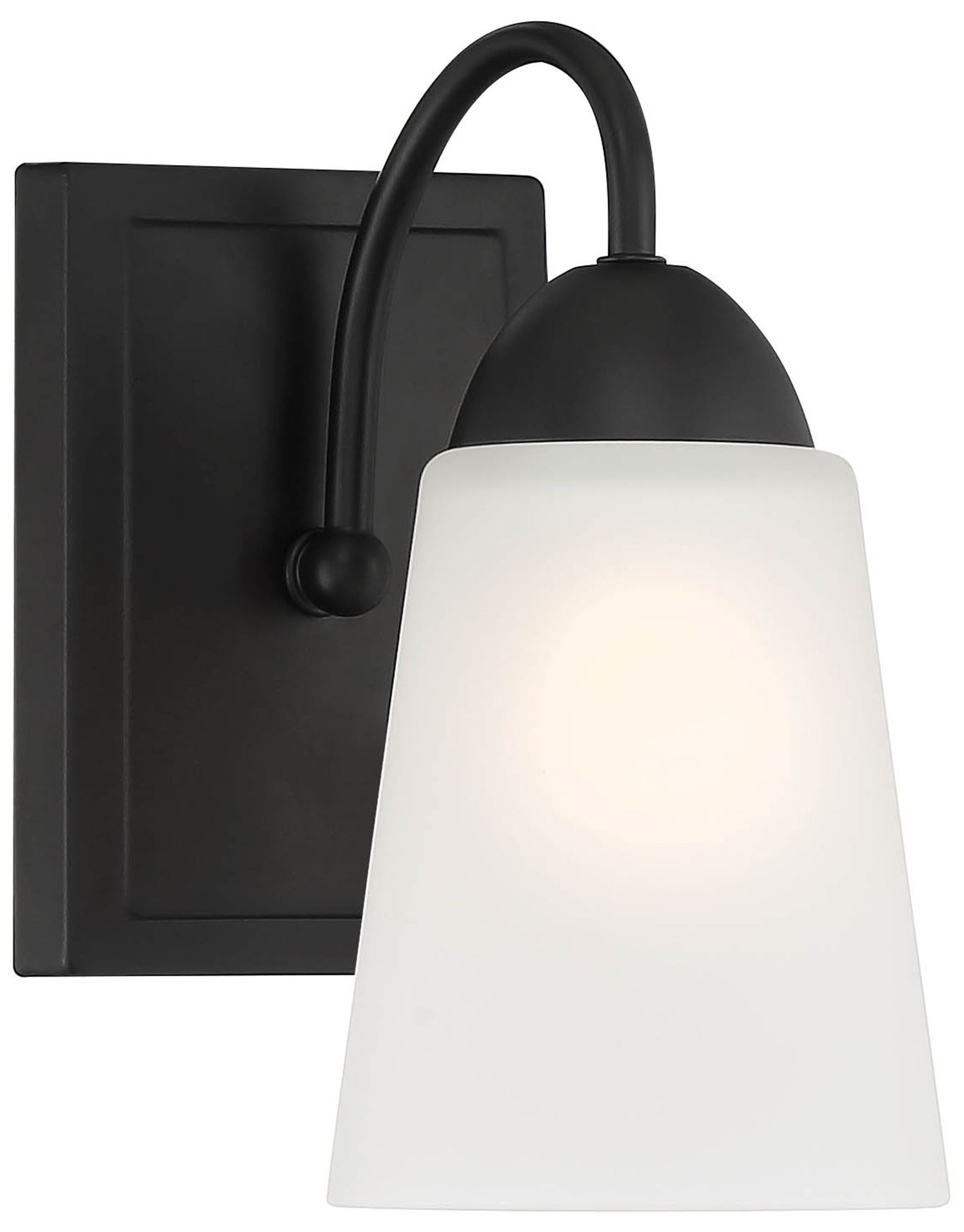 Image 4 Malone 9.25" High 1-Light Matte Black Transitional Wall Sconce more views