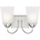 Malone 9 1/4" High Brushed Nickel Metal 2-Light Wall Sconce