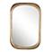 Malone Antique Brass 24" x 36 1/2" Rectangular Wall Mirror