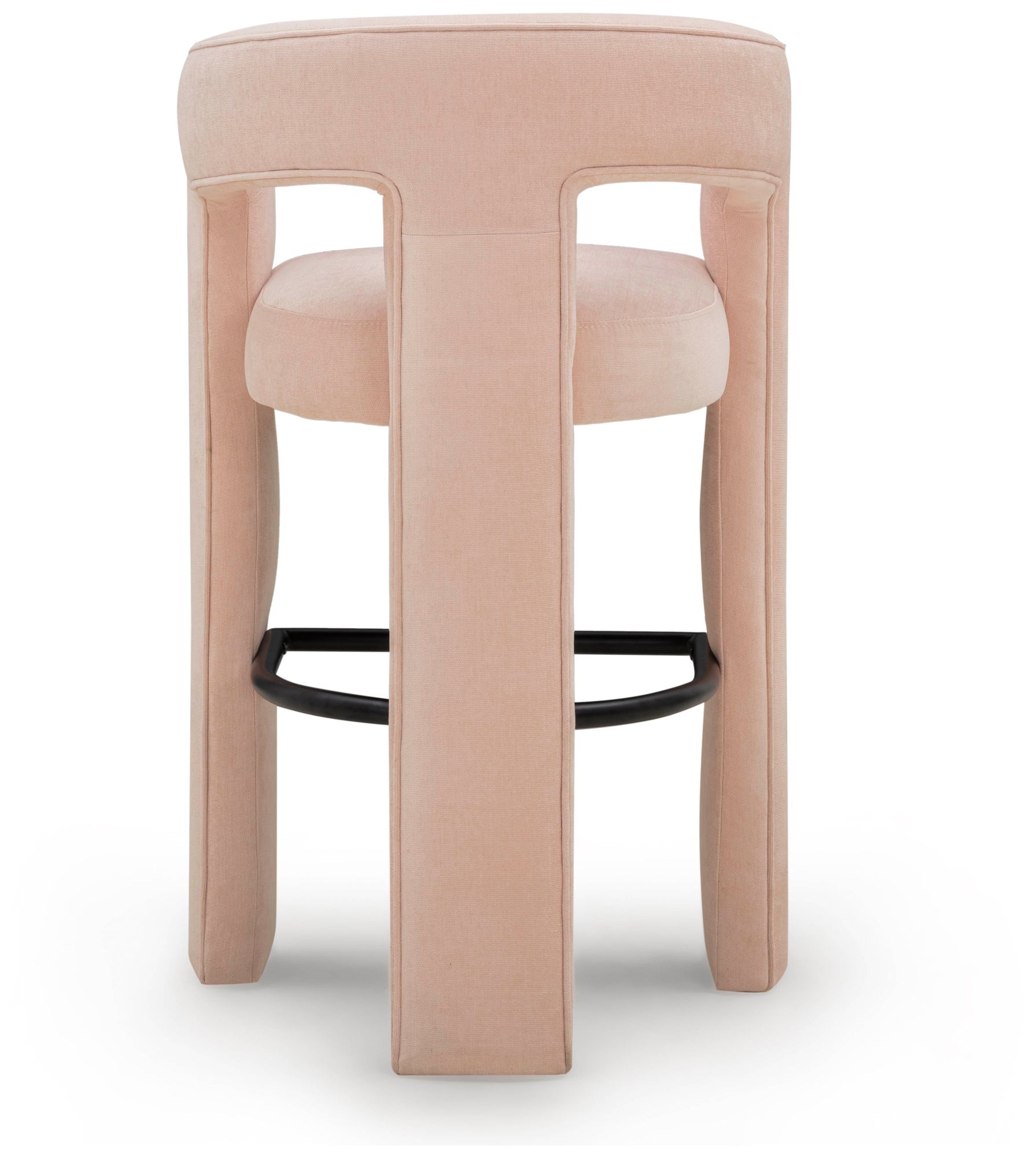 Image 4 Malone Blush Perfomance Fabric Bar Stool more views