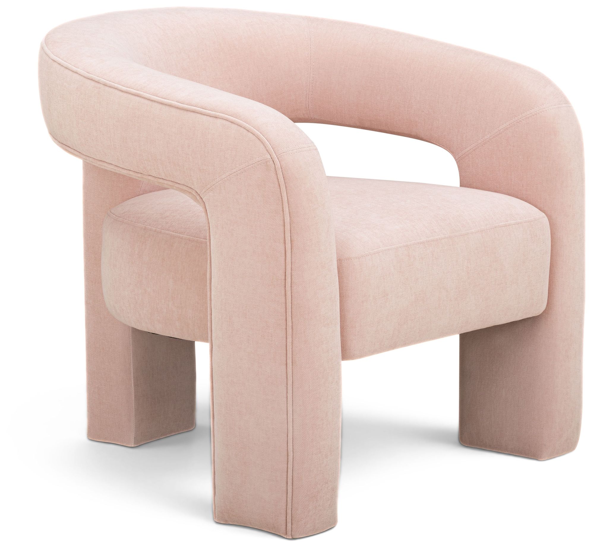 Image 2 Malone Blush Performance Chenille Accent Chair more views