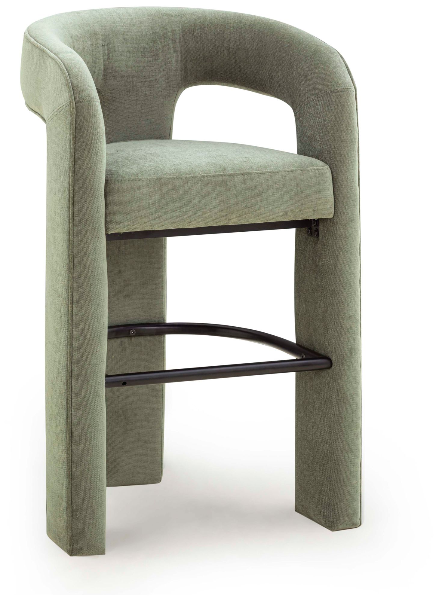 Image 2 Malone Green Perfomance Fabric Bar Stool more views