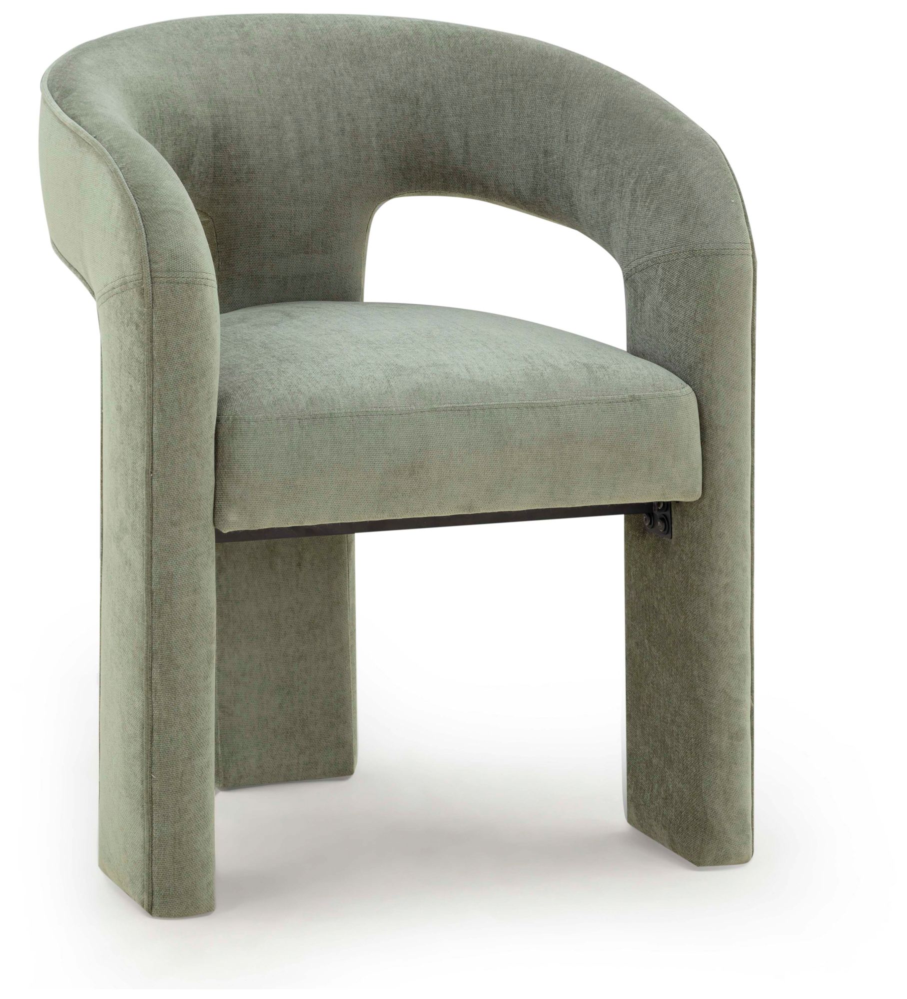 Image 2 Malone Green Perfomance Fabric Dining Chair more views