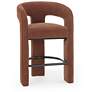 2_Malone Rust Red Performance Chenille Stool more views