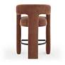 5_Malone Rust Red Performance Chenille Stool more views