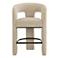 Malone Taupe Performance Chenille Stool