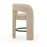 4_Malone Taupe Performance Chenille Stool more views