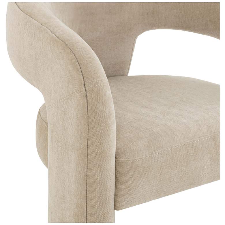 Image 6 Malone Taupe Performance Chenille Stool more views