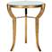 Malonton 16 1/2" Wide Gold and White Glass Accent Table