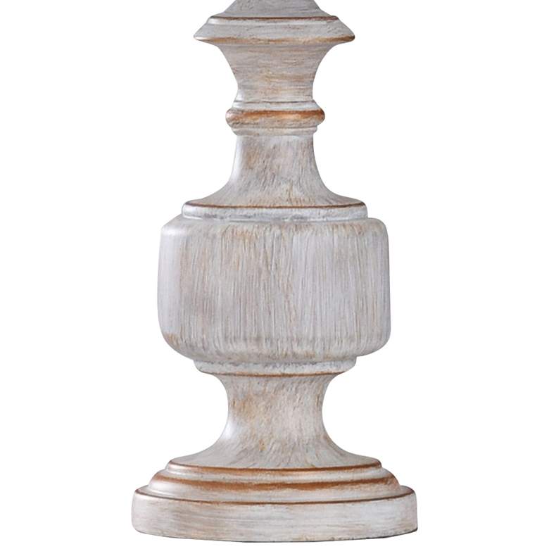 Image 3 Malta 23" Rustic Finish Painted Cream Accent Table Lamp more views
