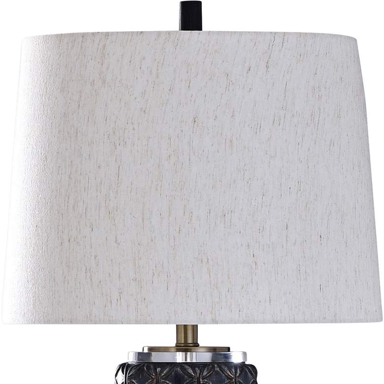 Image 2 Malta Black Diamond 33" High Modern Stacked Column Table Lamp more views