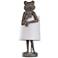 Malta Dark Sage and Aged Copper Frog Accent Table Lamp