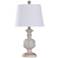 Malta Painted Cream and Copper Accent Table Lamp
