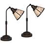 2_Malta Satin Bronze Adjustable Desk Lamps Set of 2