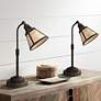 1_Malta Satin Bronze Adjustable Desk Lamps Set of 2