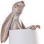 Malta Standing Rabbit 23" High Light Copper Accent Table Lamp