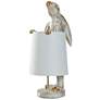 2_Malta Standing Rabbit 23" High Light Copper Bunny Accent Table Lamp