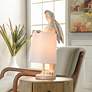 1_Malta Standing Rabbit 23" High Light Copper Bunny Accent Table Lamp
