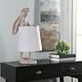 3_Malta Standing Rabbit 23" High Light Copper Bunny Accent Table Lamp more views