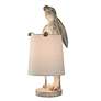 6_Malta Standing Rabbit 23" High Light Copper Bunny Accent Table Lamp more views