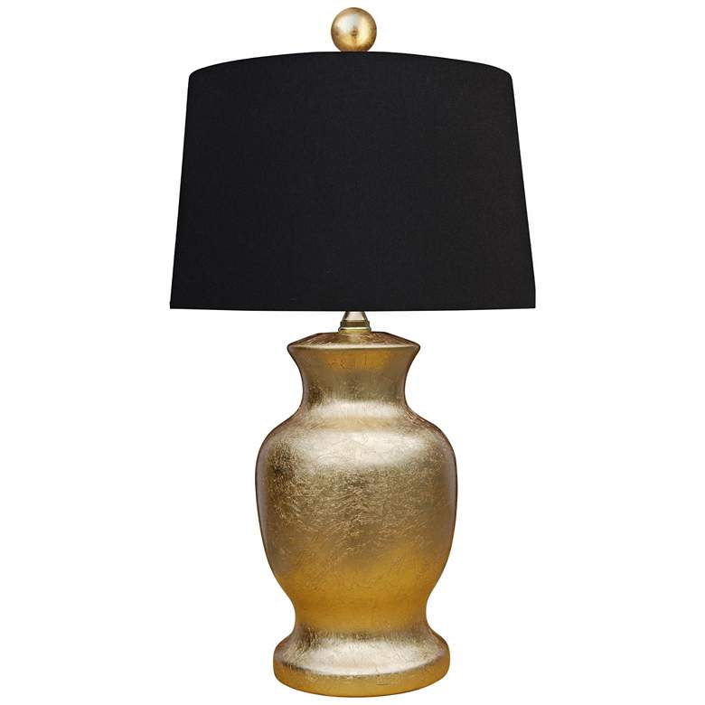 Image 1 Malva Gold Leaf Alloy Vase Accent Table Lamp