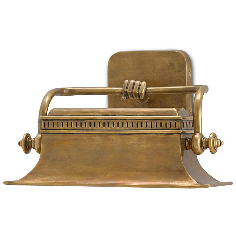 Image 1 Malvasia 8 1/2" High Vintage Brass Wall Sconce