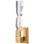 3_Mamadim LED 3CCT 1-Light 2"x2" Carved Crystal Aged Brass Wall Sco more views