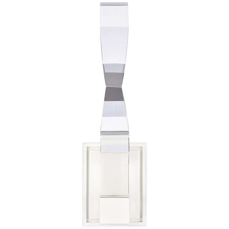 Image 1 Mamadim LED 3CCT 1-Light 2"x2" Carved Crystal Matte White Wall Sc