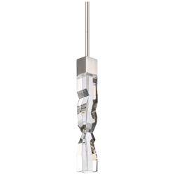 Mamadim LED 3CCT 1-Light 2&quot;x2&quot; Carved Crystal Polished Nickel Min