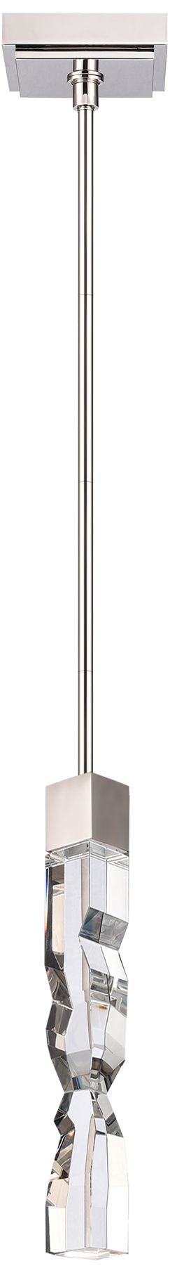 Image 3 Mamadim LED 3CCT 1-Light 2"x2" Carved Crystal Polished Nickel Min more views