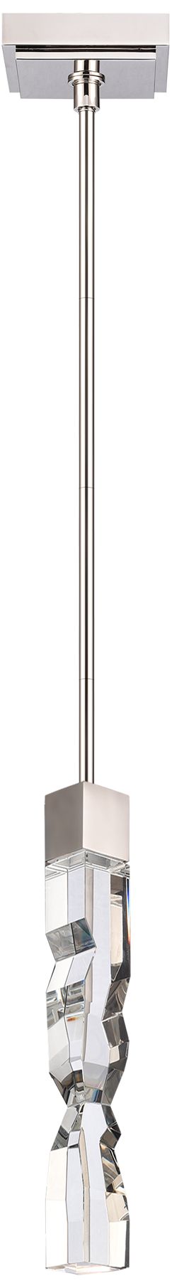Image 4 Mamadim LED 3CCT 1-Light 2"x2" Carved Crystal Polished Nickel Min more views