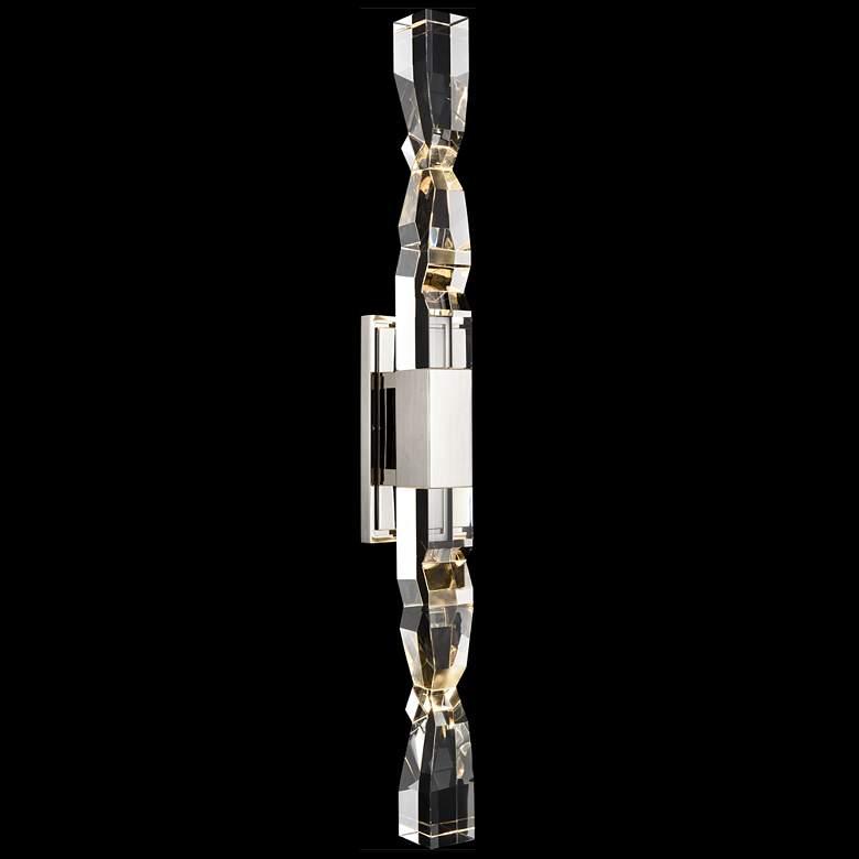 Image 1 Mamadim LED 3CCT 2-Light 2"x2" Carved Crystals Nickel Duo Wall Sc
