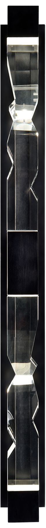 Image 3 Mamadim LED 3CCT 4-Light 36" 2"x2" Carved Crystals Black Lin more views