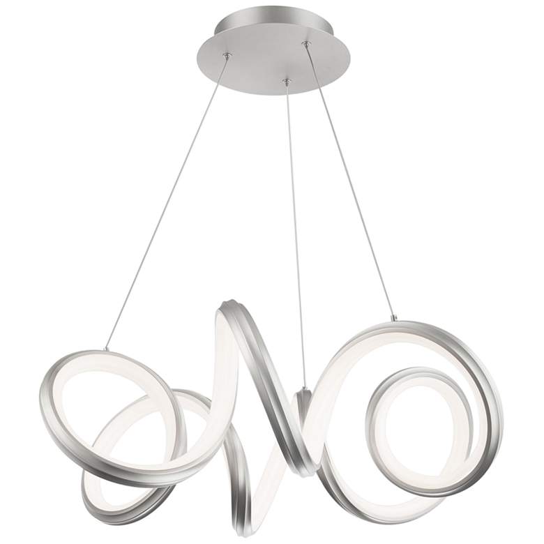 Image 5 Mamba 8.5 inchH x 26 inchW 1-Light Pendant in Brushed Nickel more views