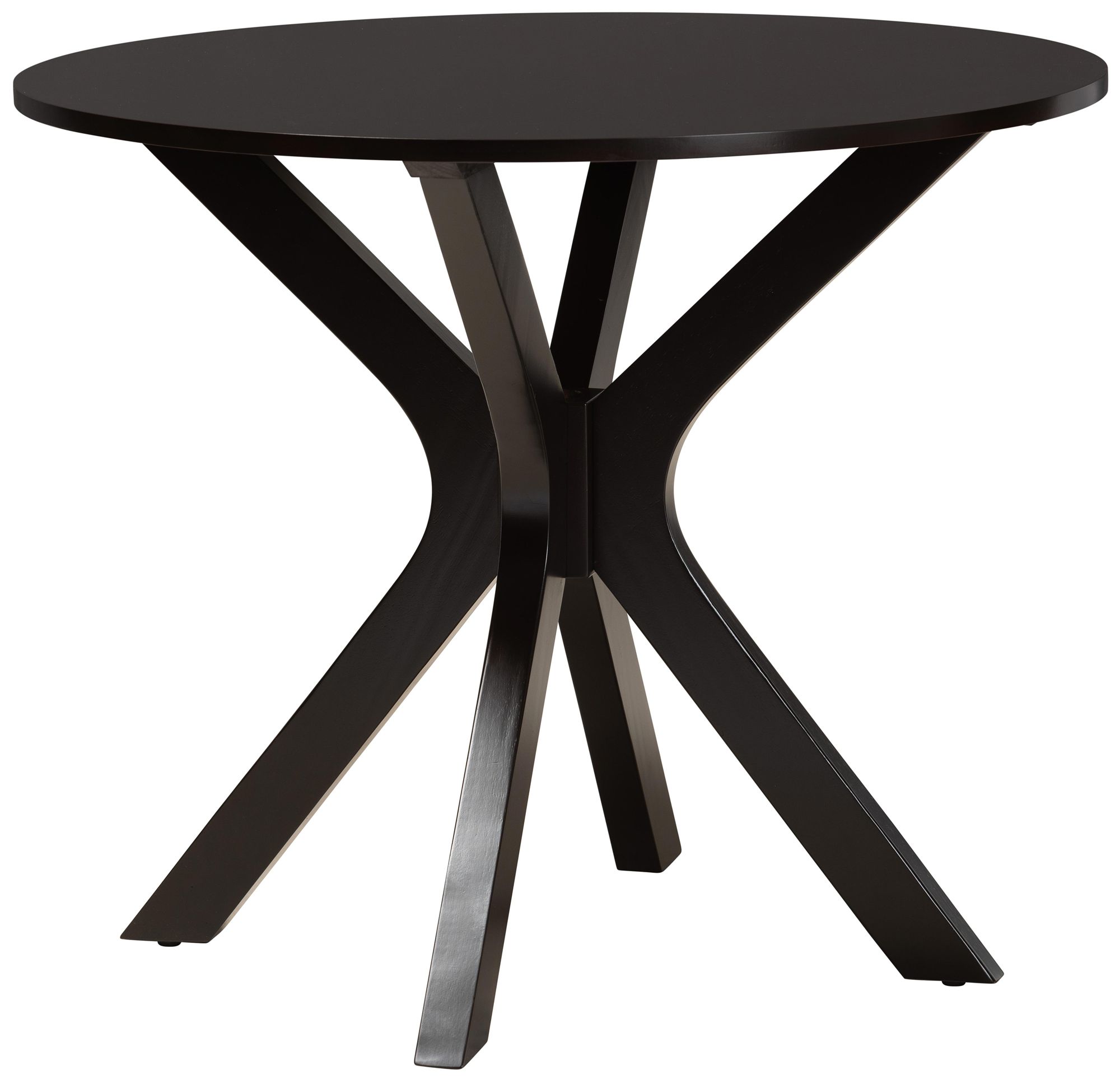 Mana Sand Fabric Dark Brown Wood 5-Piece Dining Set