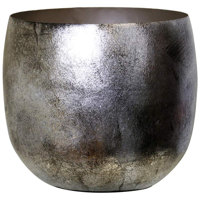 Image 1 Mana Vase Silver Finish on Iron Small