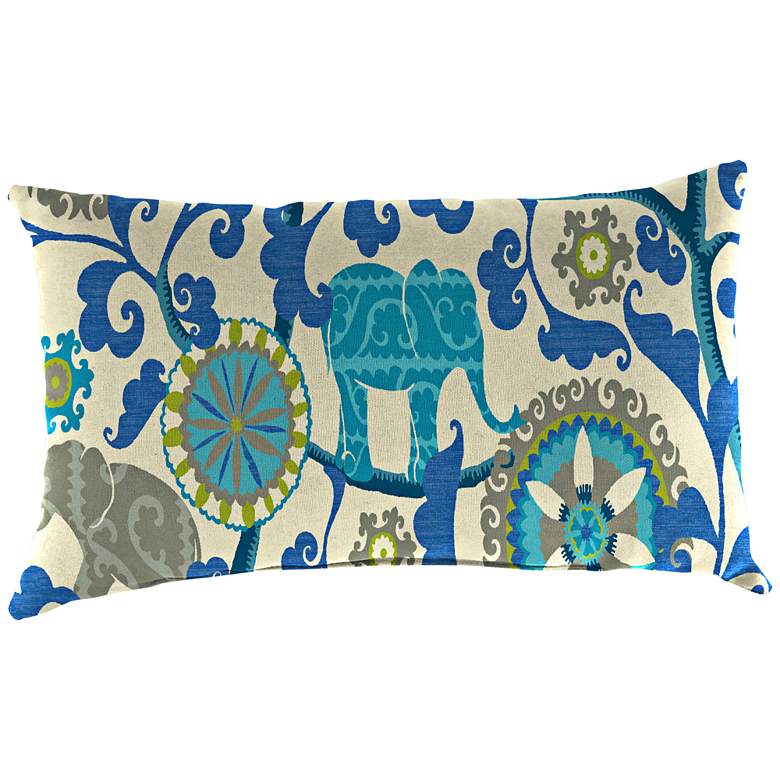 Image 1 Managerie Sapphire 18 inchx12 inch Accent Indoor-Outdoor Pillow