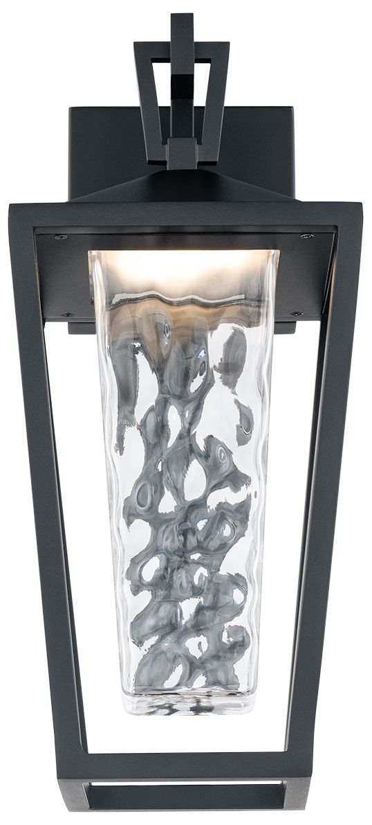 Manchester 16.25"H x 7"W 1-Light Outdoor Wall Light in Black
