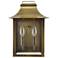 Manchester 2-Light Aged Brass Pocket Wall Light