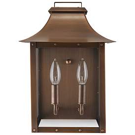 Image1 of Manchester 2-Light Copper Patina Pocket Wall Light
