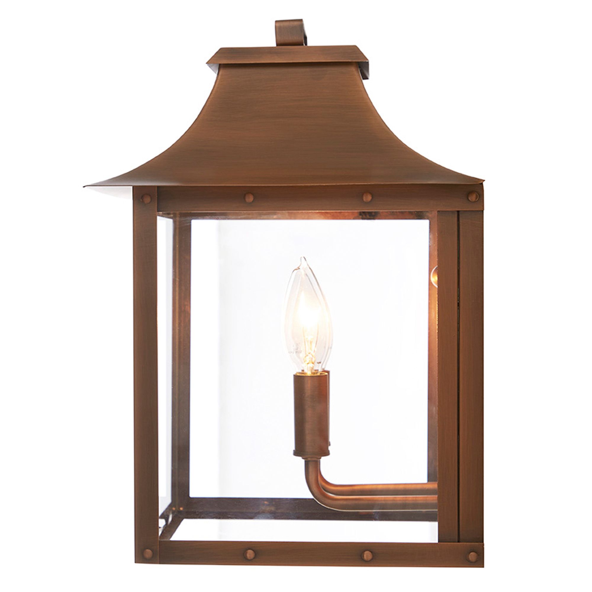 Image 5 Manchester 2-Light Copper Patina Pocket Wall Light more views