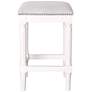 Manchester 27" Alabaster White Wood Counter Stool