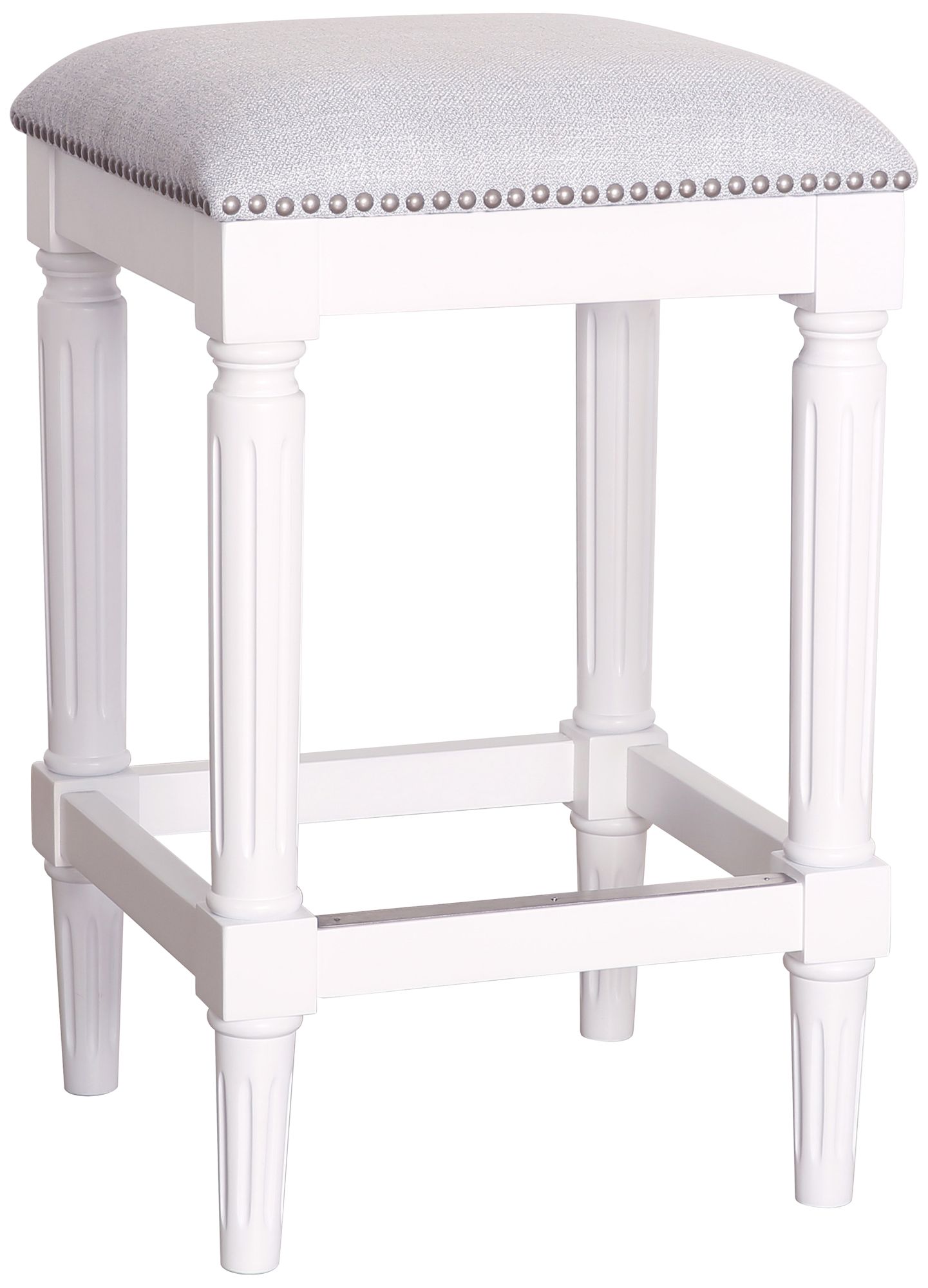 Image 2 Manchester 27" White Wood Counter Stool