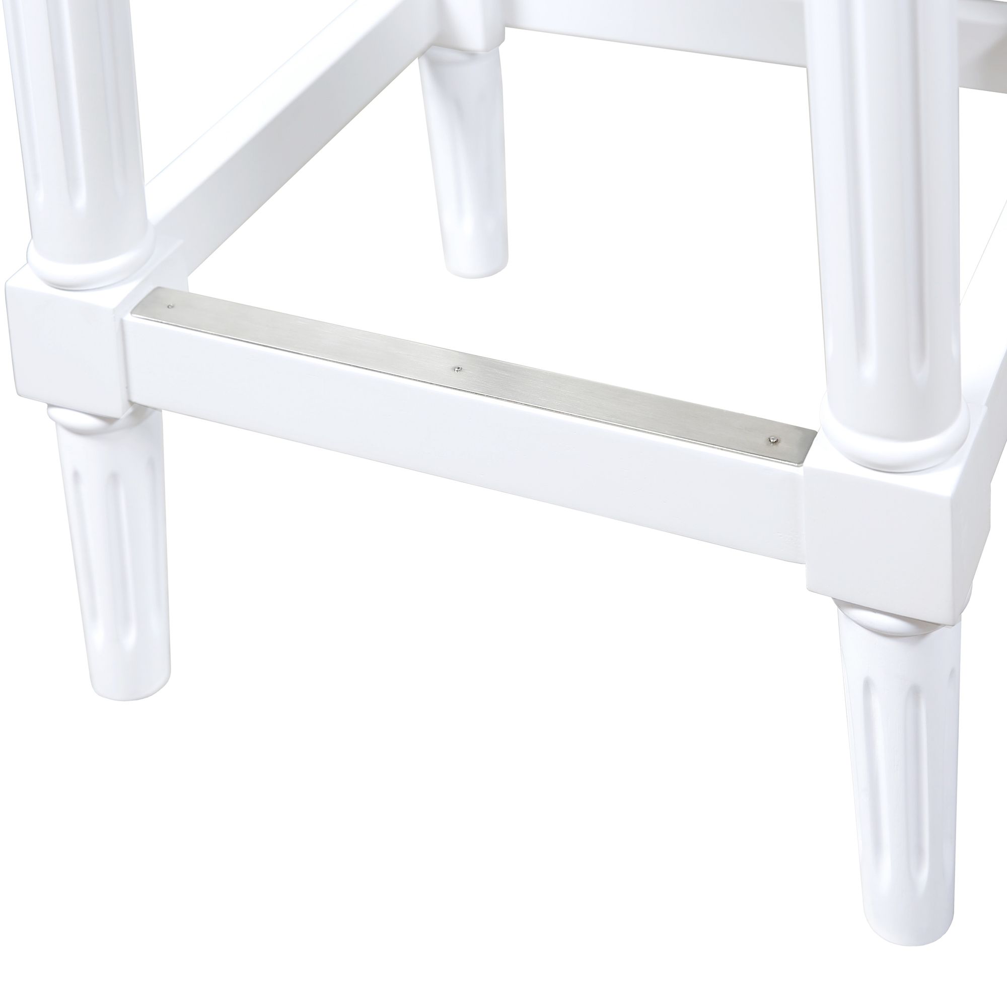 Image 3 Manchester 27" White Wood Counter Stool more views