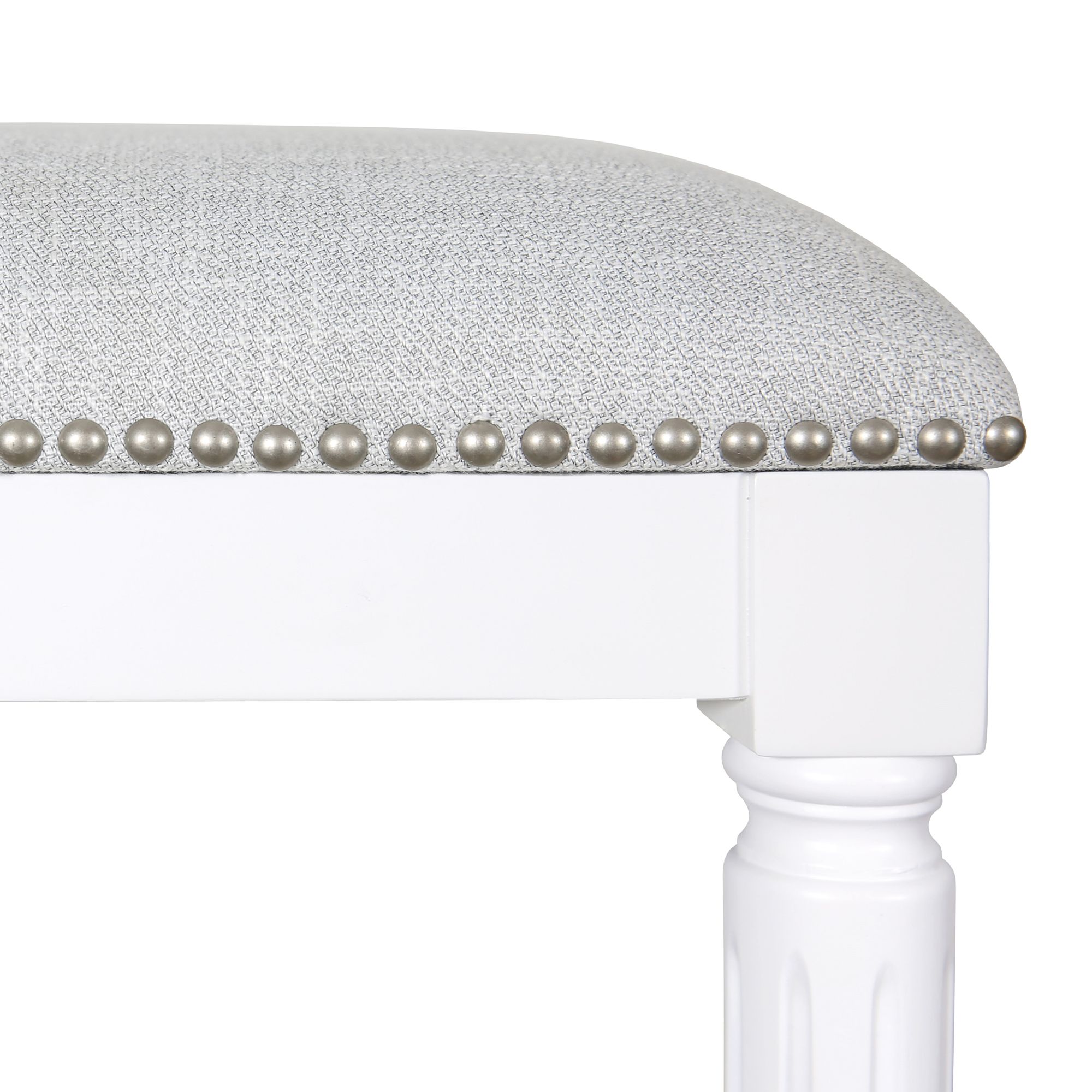 Image 4 Manchester 27" White Wood Counter Stool more views