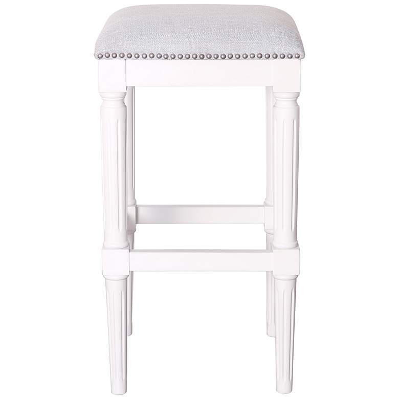 Image 5 Manchester 31 inch Alabaster White Wood Bar Stool more views