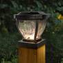 Thumbnail3 of Manchester 6 1/2" High Dark Bronze Outdoor Solar Post Cap more views