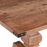 Manchester 88" Wide Oak Dining Table in scene