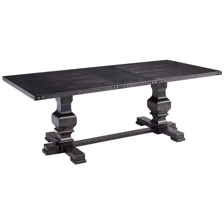 Image 3 Manchester 88 inch Wide Vintage Black Dining Table
